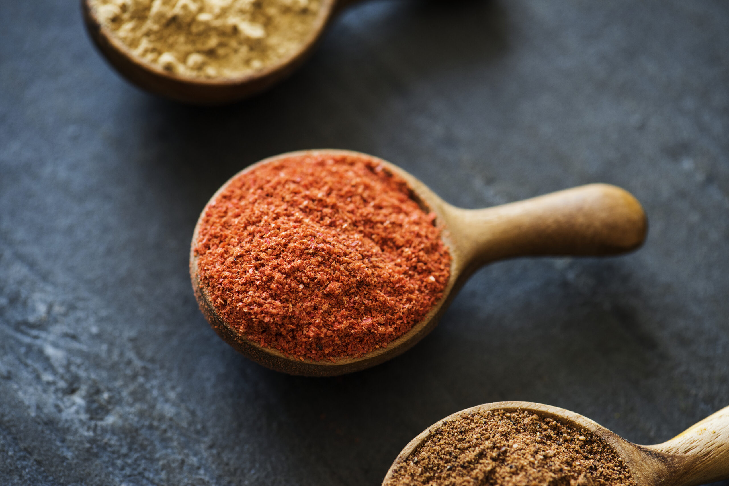 Closeup of mixed spice powder